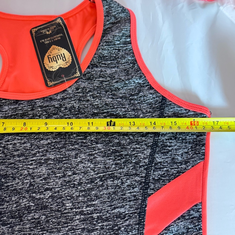 Ruby Rd. Gray and Pink Tank Top - Picture 9 of 12